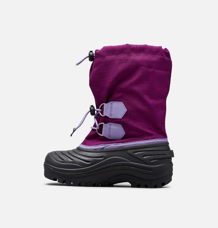 Kids Snow Boots Purple/Black - Sorel Childrens Super Trooper™ - 301-NYHVTE